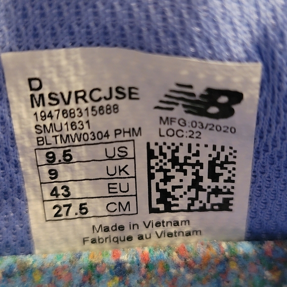 New Balance Vision Racer Jaden Smith Wavy Baby Blue 2020 MSVRCJSE Mens Size 9.5D